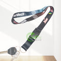 Custom printed lanyards with safety buckle – red, black and navy blue options