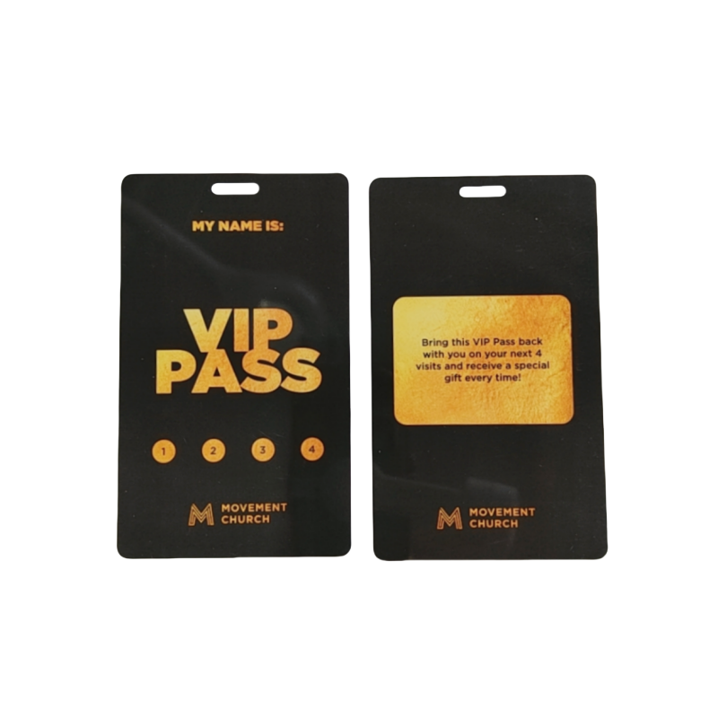 VIP Pass 贵宾卡正反面展示